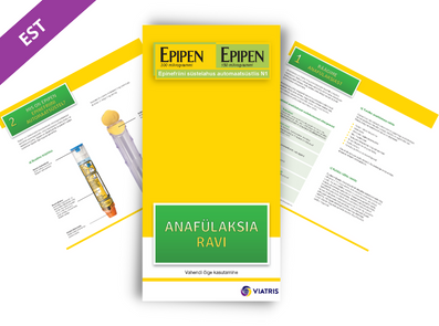 Anafülaksia ravi ja Epipen treeningpensüstli kasutamine. Infoleht eesti keeles. Anafülaksia ravi ja Epipen treeningpensüstli kasutamine.